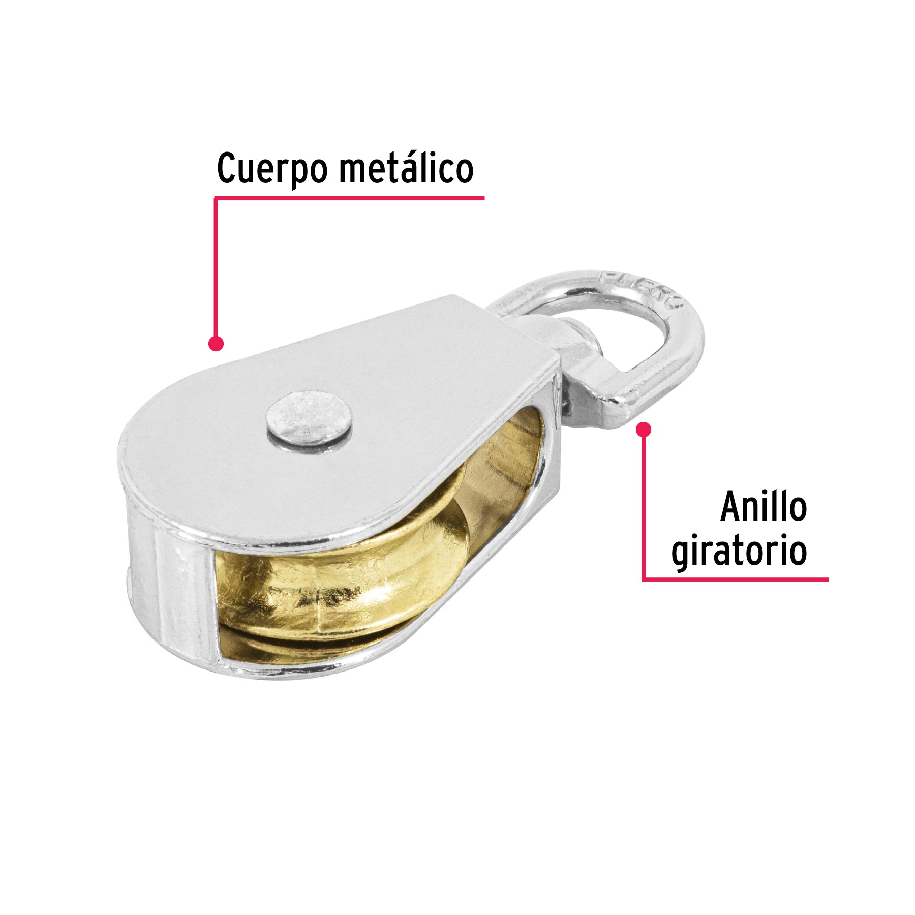 Garrucha Metalica Fiero 1"