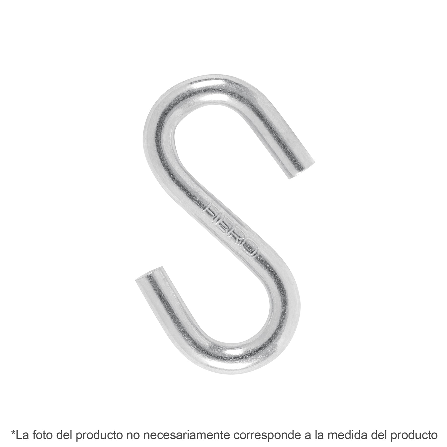 Gancho "S" de Acero para Cable Fiero 1/4"