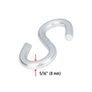 Gancho "S" de Acero para Cable Fiero 5/16"