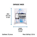 Grapa para Cable Redondo Blanca de 10 mm Volteck Bolsa con 20 Piezas