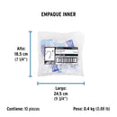 Grapa para Cable Redondo Blanca de 12 mm Volteck Bolsa con 20 Piezas