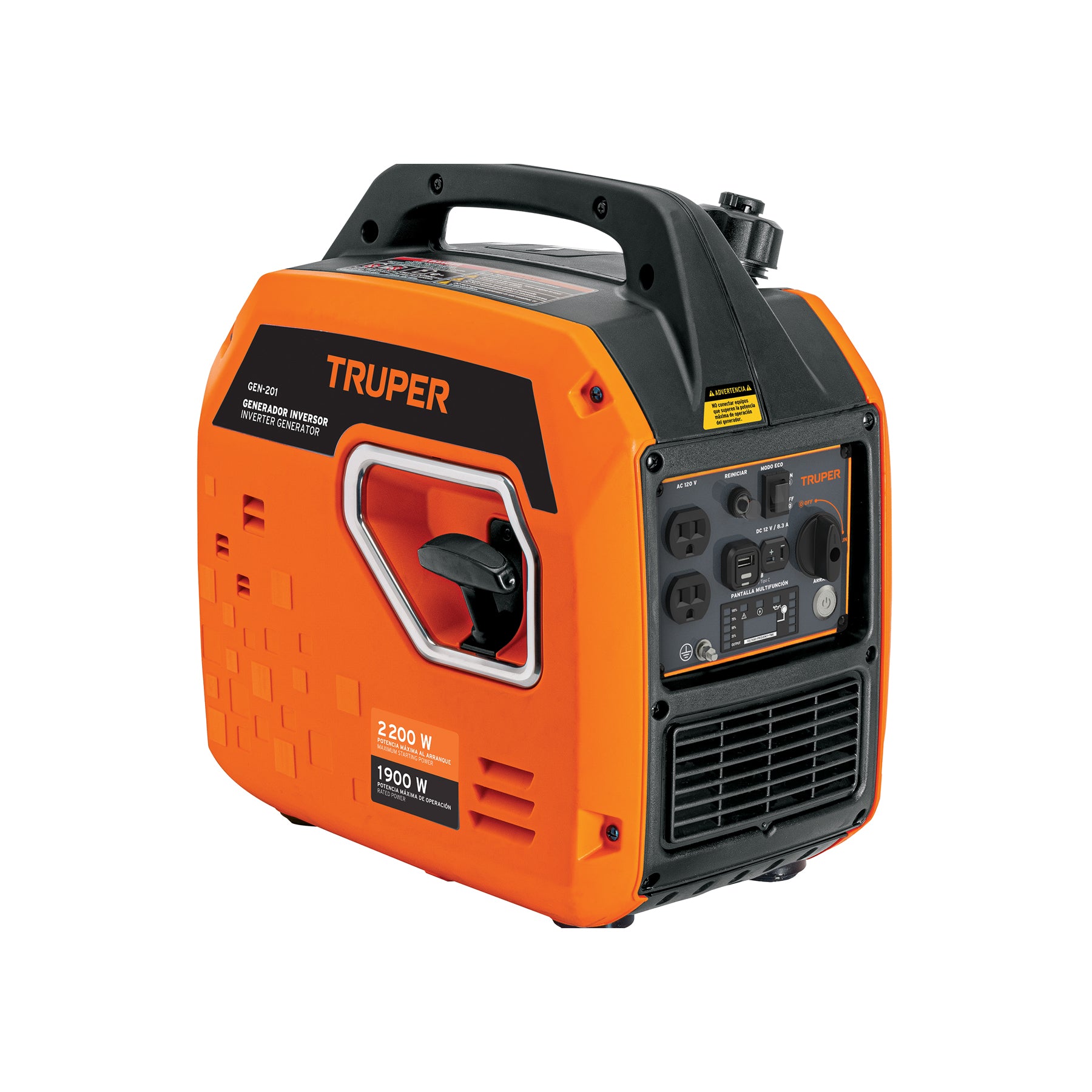 Generador Inverter Silencioso 2.2 kW Encendido Electronico Truper