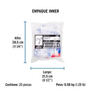 Grapa para Cable Plano Blanca de  6 mm Volteck Bolsa con 20 Piezas