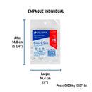 Grapa para Cable Plano Blanca de  6 mm Volteck Bolsa con 20 Piezas