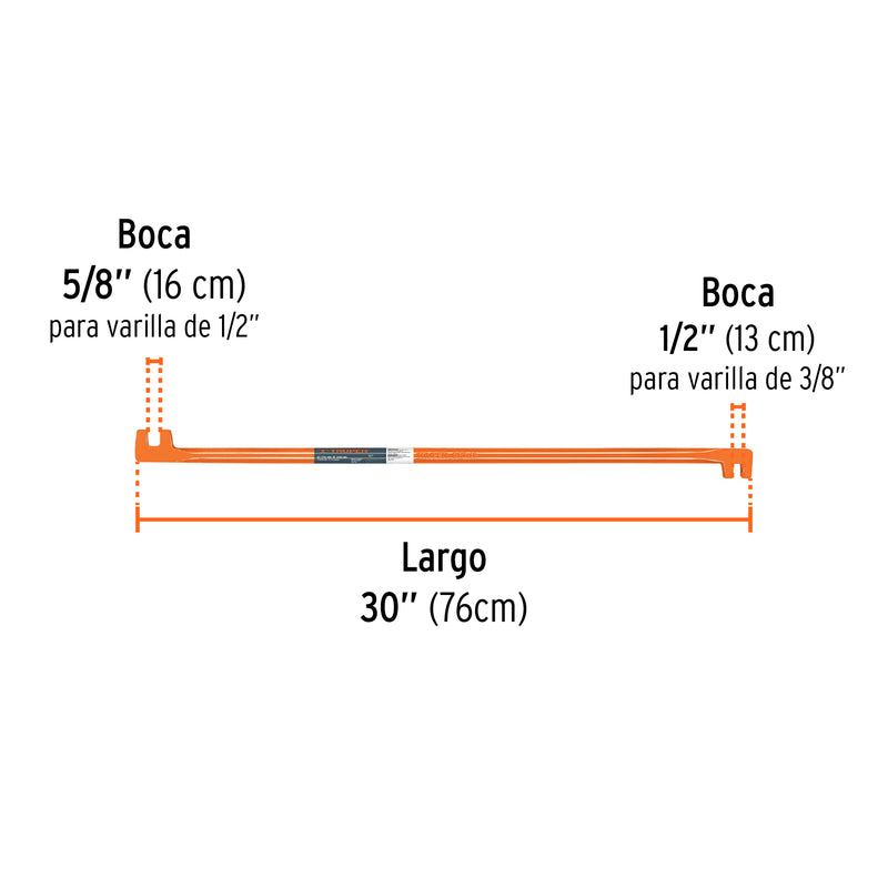 Grifa de 2 Bocas para Varillas de 1/2" y 3/8" Truper