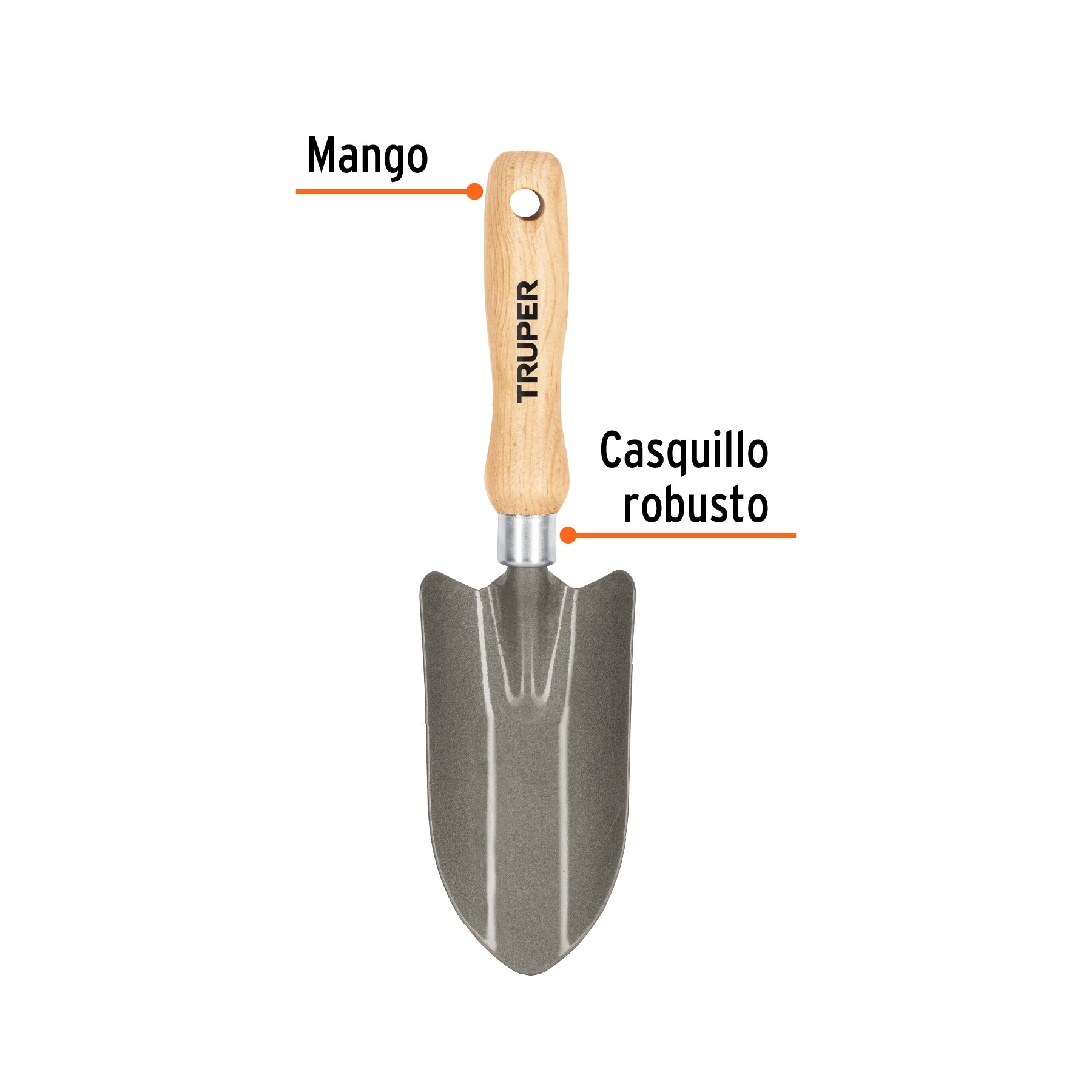 Cuchara para Jardin Mango 6" Truper