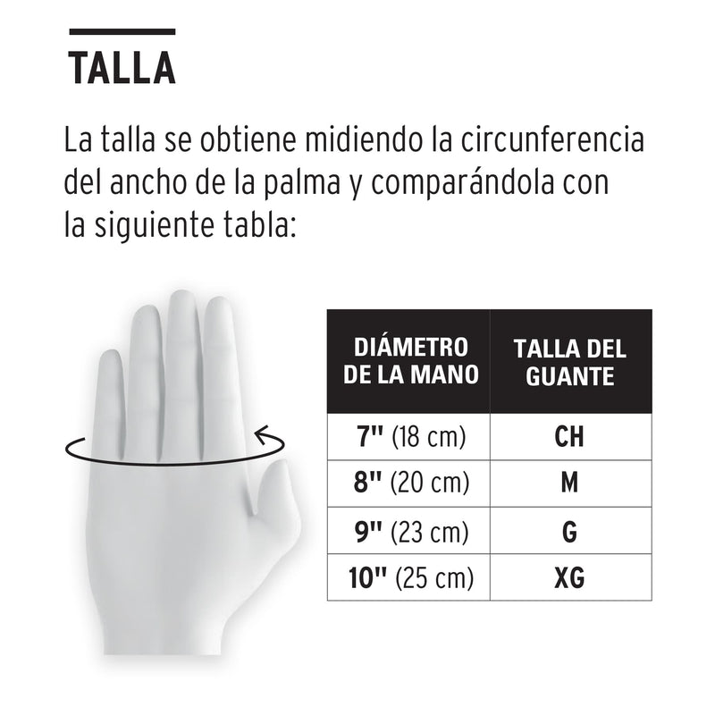 Guantes de Latex Uso Industrial Corto Truper Talla Mediana