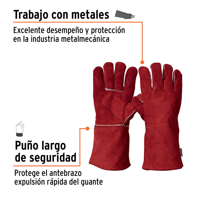 Guantes para Soldador Rojos Truper