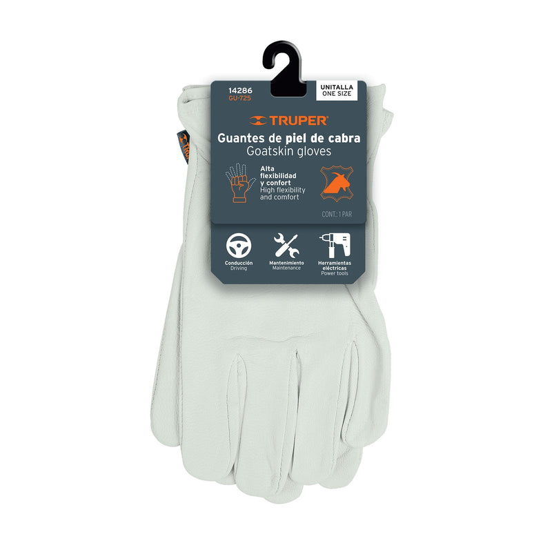 Guantes de Piel de Cabra Unitalla Truper