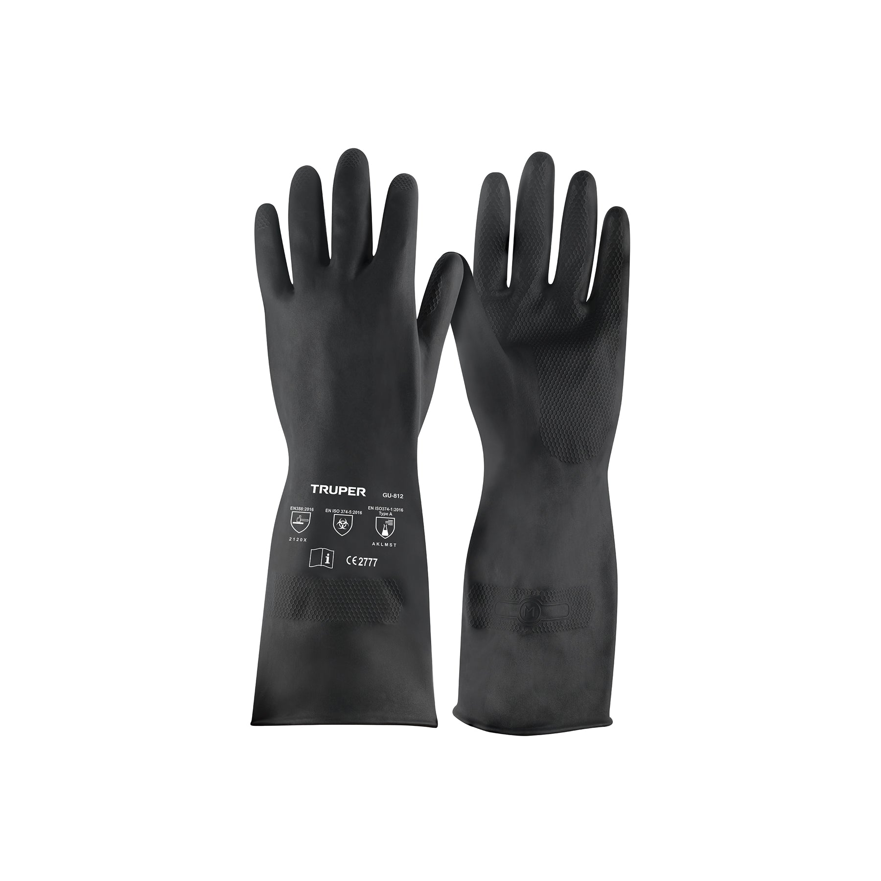 Guantes de Neopreno para Manejo de Químicos TRUPER Talla Mediana