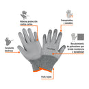 Guantes Anticorte NV5 con Recubrimiento de Poliuretano Truper Talla Mediana