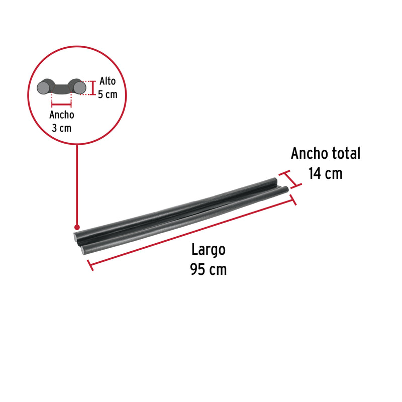 Guardapolvo con Funda 95 cm Negro HERMEX
