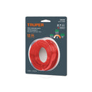 Hilo Redondo para Desbrozadora 2.7 mm x 12 mts Rojo Tarjeta Truper