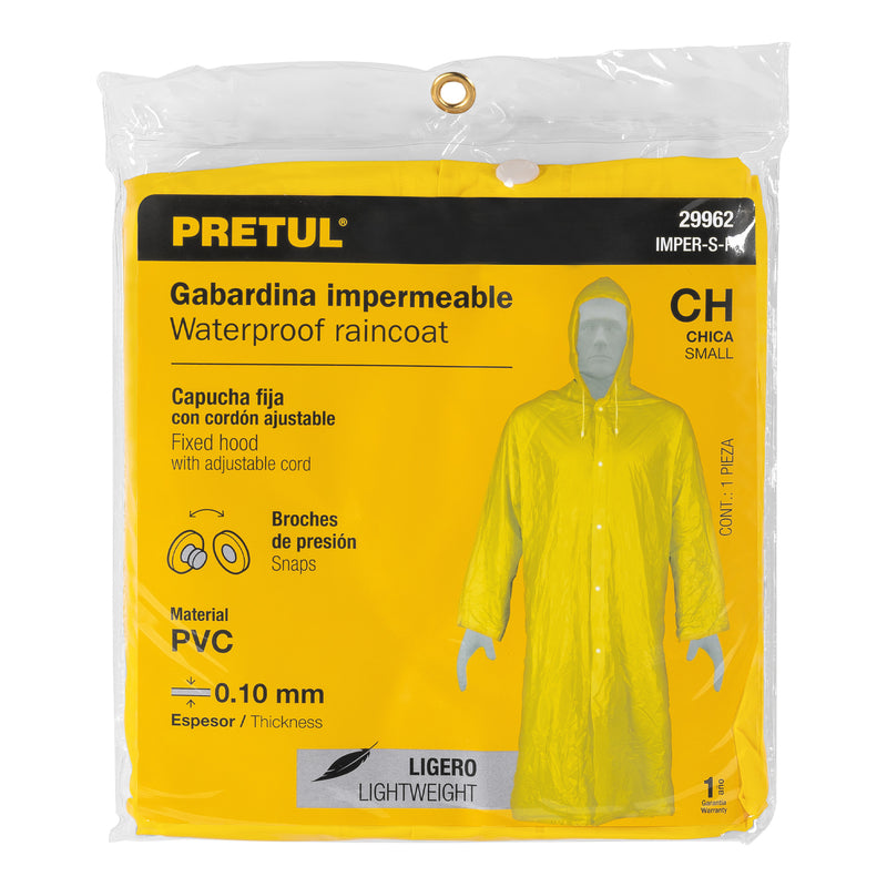 Gabardina Impermeable Ligera Pretul Talla Chica