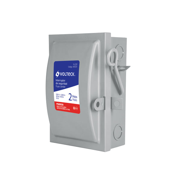 Interruptor de Seguridad 2 Polos  30 Amperes 250 V Volteck