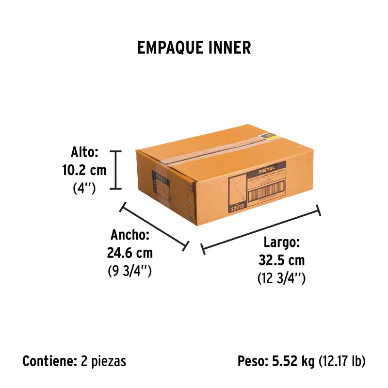 Juego de 22 Llaves Combinadas STD y MM PRETUL