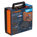 Juego de 100 Brocas y Puntas en Estuche Plastico Truper