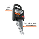 Juego de 9 Llaves Combinadas Pulidas STD Truper Expert
