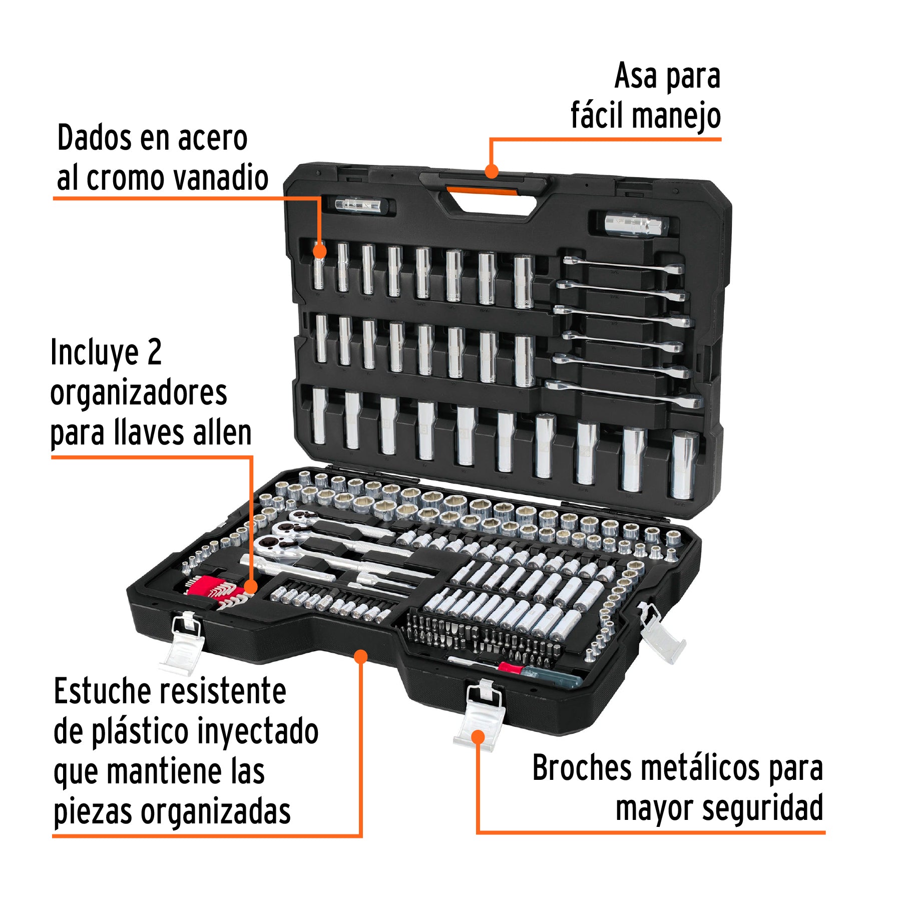 Juego de Herramientas Combinado 217 Piezas Truper