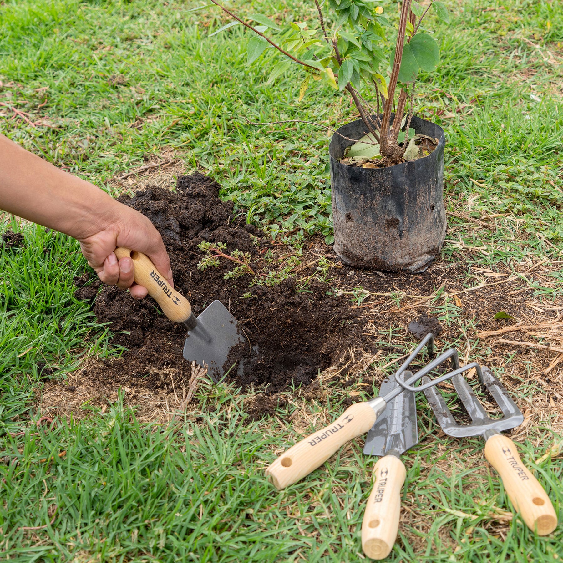 Juego de 4 Herramientas para Jardin Truper