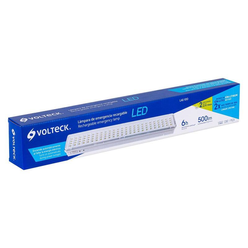 Luminario de Emergencia Recargable 100 LEDs Volteck