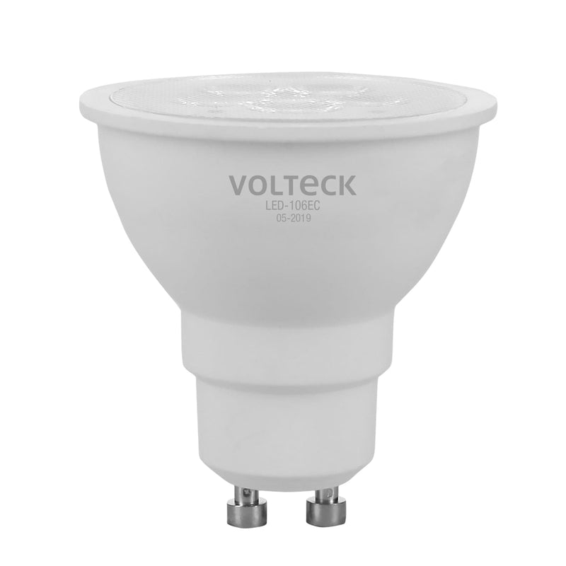 Foco LED MR16 Base GU10 de 6 Watts Volteck Luz Calida