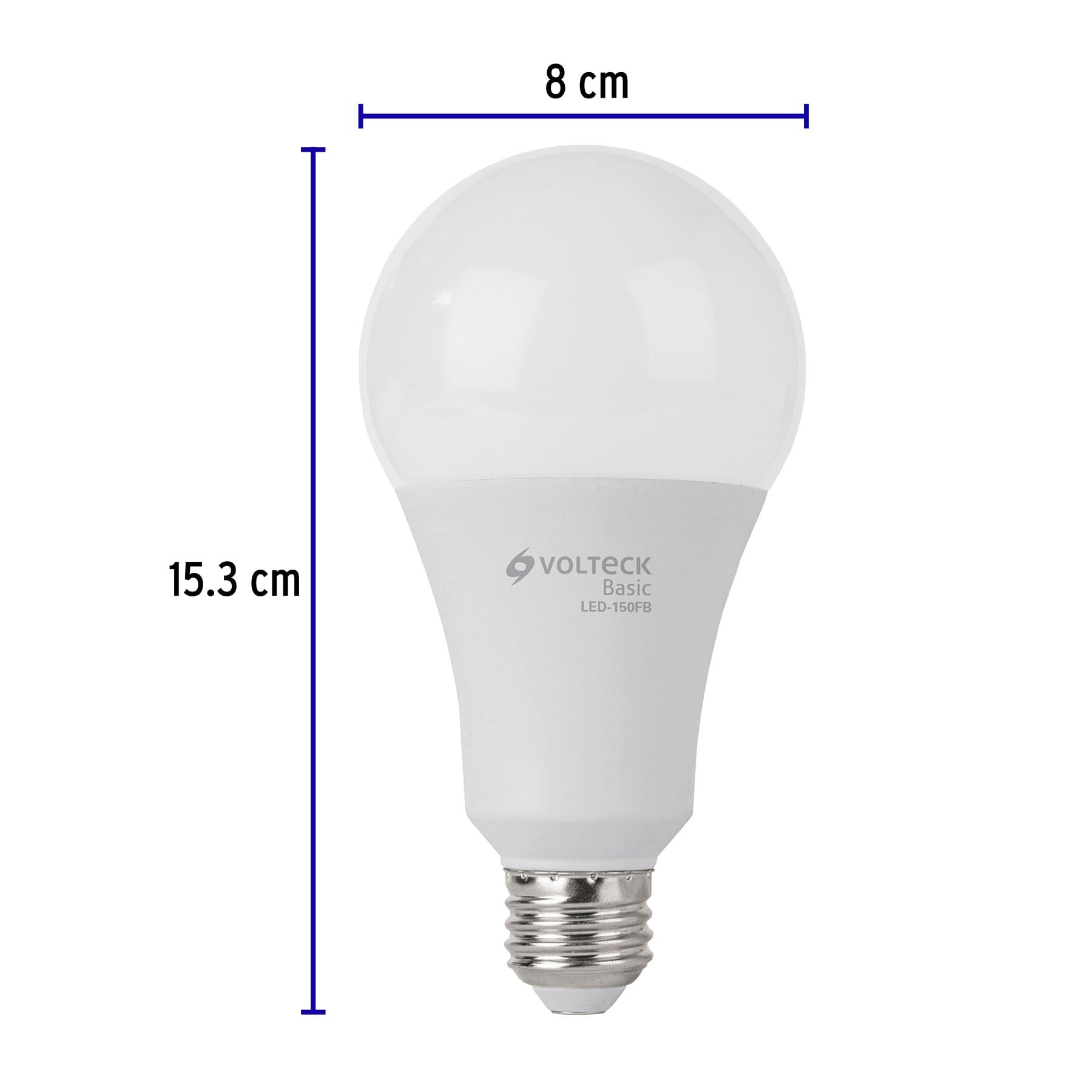 Foco LED Tipo Bulbo 18 Watts A25 E27 Volteck Basic Luz Blanca