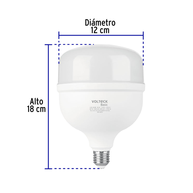 Foco LED Alta Potencia Luz Blanca Volteck Basic 40 Watts