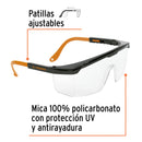 Lentes de Seguridad Ajustable Transparentes Truper