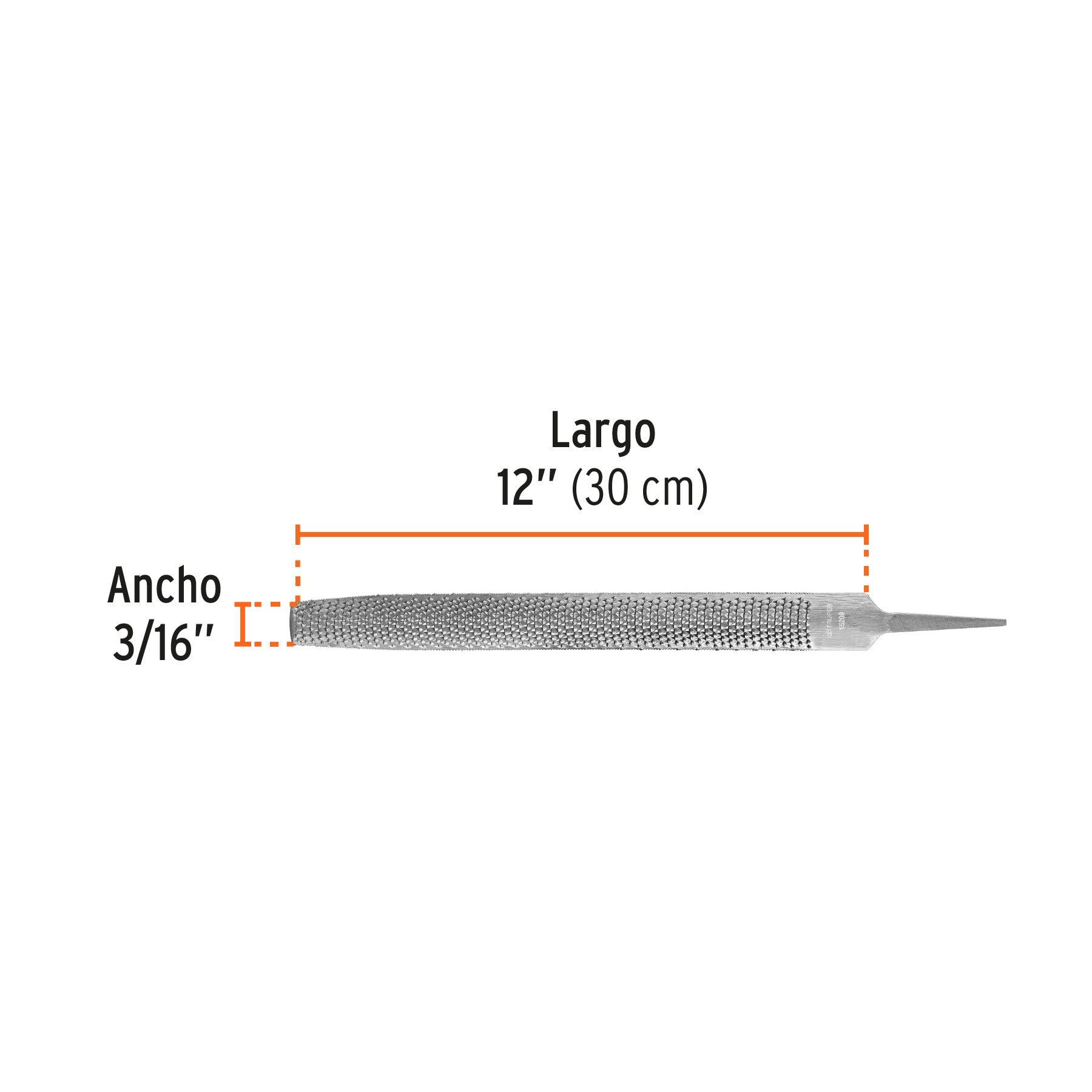 Lima Media Caña Escofina Truper 12"