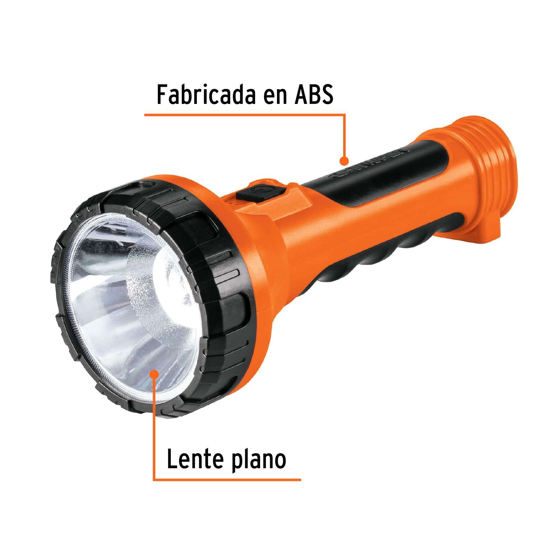 Linterna LED Plastica Recargable 200 lm Truper
