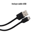 Linterna LED Plastica Recargable 200 lm Truper