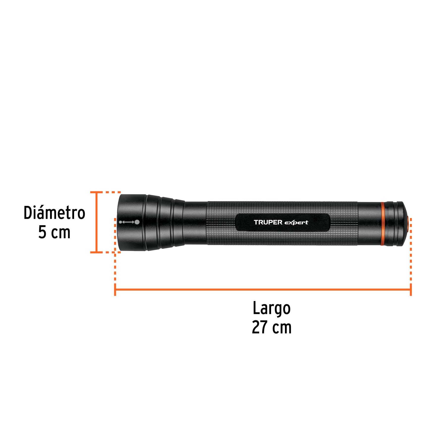 Linterna LED con 3 Pilas D de Aluminio 850 lm TRUPER EXPERT