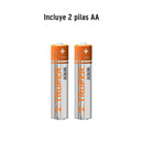 Linterna de Pilas 2AA Plastica 1 LED 80 lm Truper