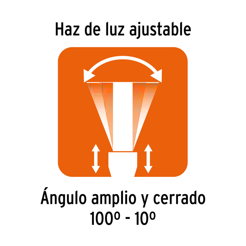 Linterna LED Recargable de Aluminio 2,000 lm TRUPER EXPERT
