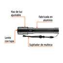 Linterna LED Recargable de Aluminio 2,000 lm TRUPER EXPERT