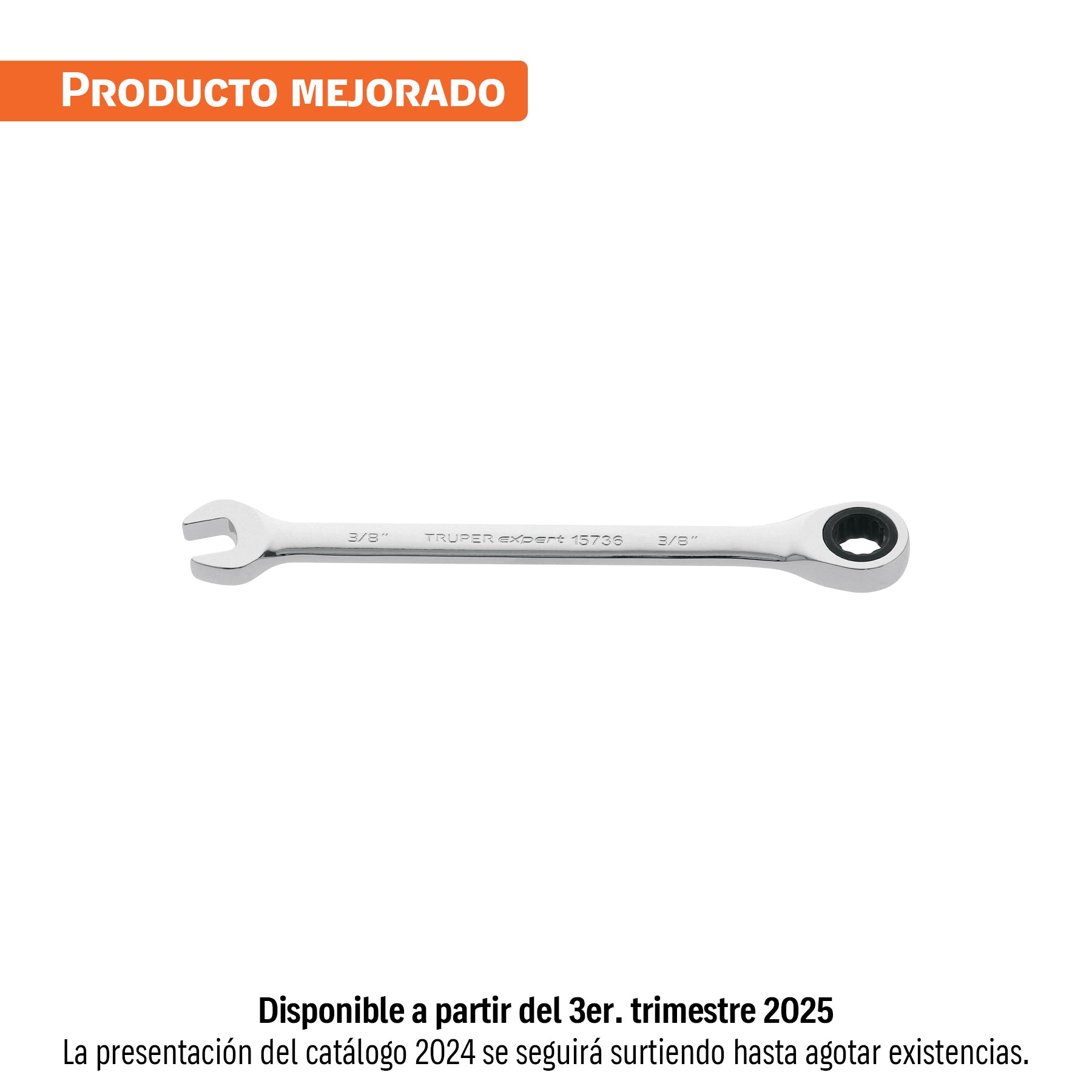 Llave Combinada con Matraca Estandar Truper Expert 3/8”