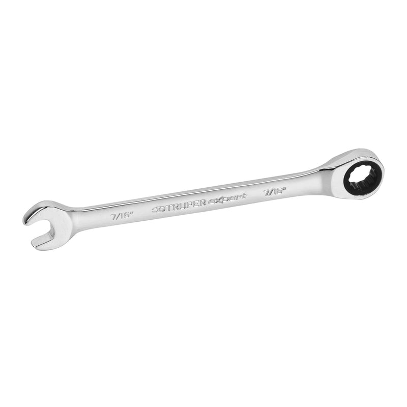 Llave Combinada con Matraca Estandar Truper Expert 7/16"