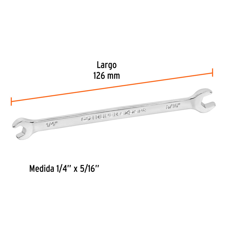 Llave Española STD Truper Expert 1/4" x 5/16"