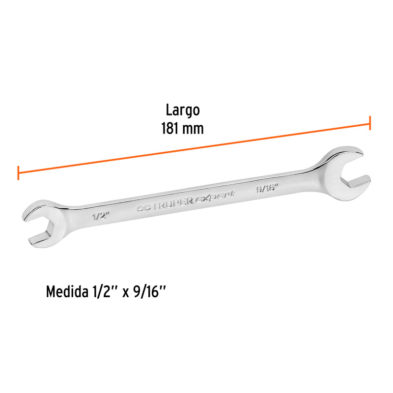 Llave Española STD Truper Expert 1/2" x 9/16"