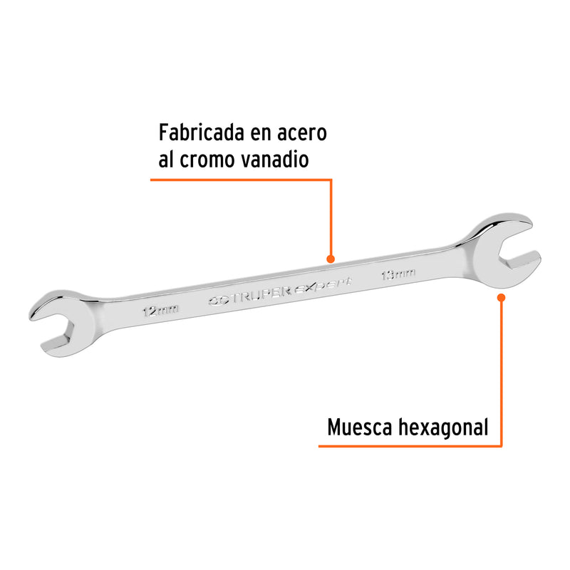 Llave Española Milimetrica Truper Expert 12 mm - 13 mm