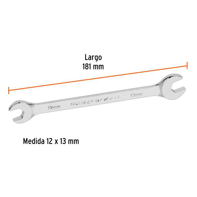 Llave Española Milimetrica Truper Expert 12 mm - 13 mm