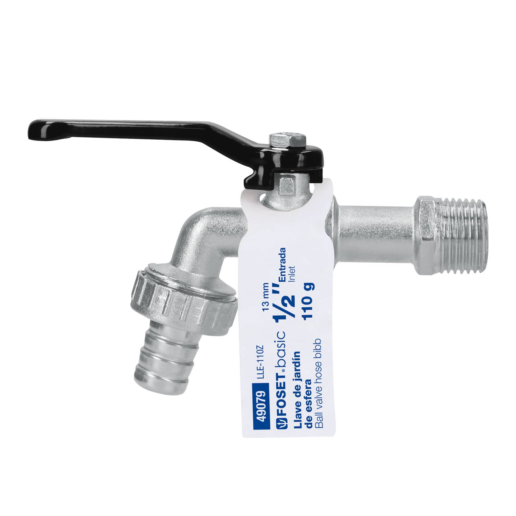 Llave de Nariz para Manguera 1/2" de 1/4 de Vuelta Foset Basic