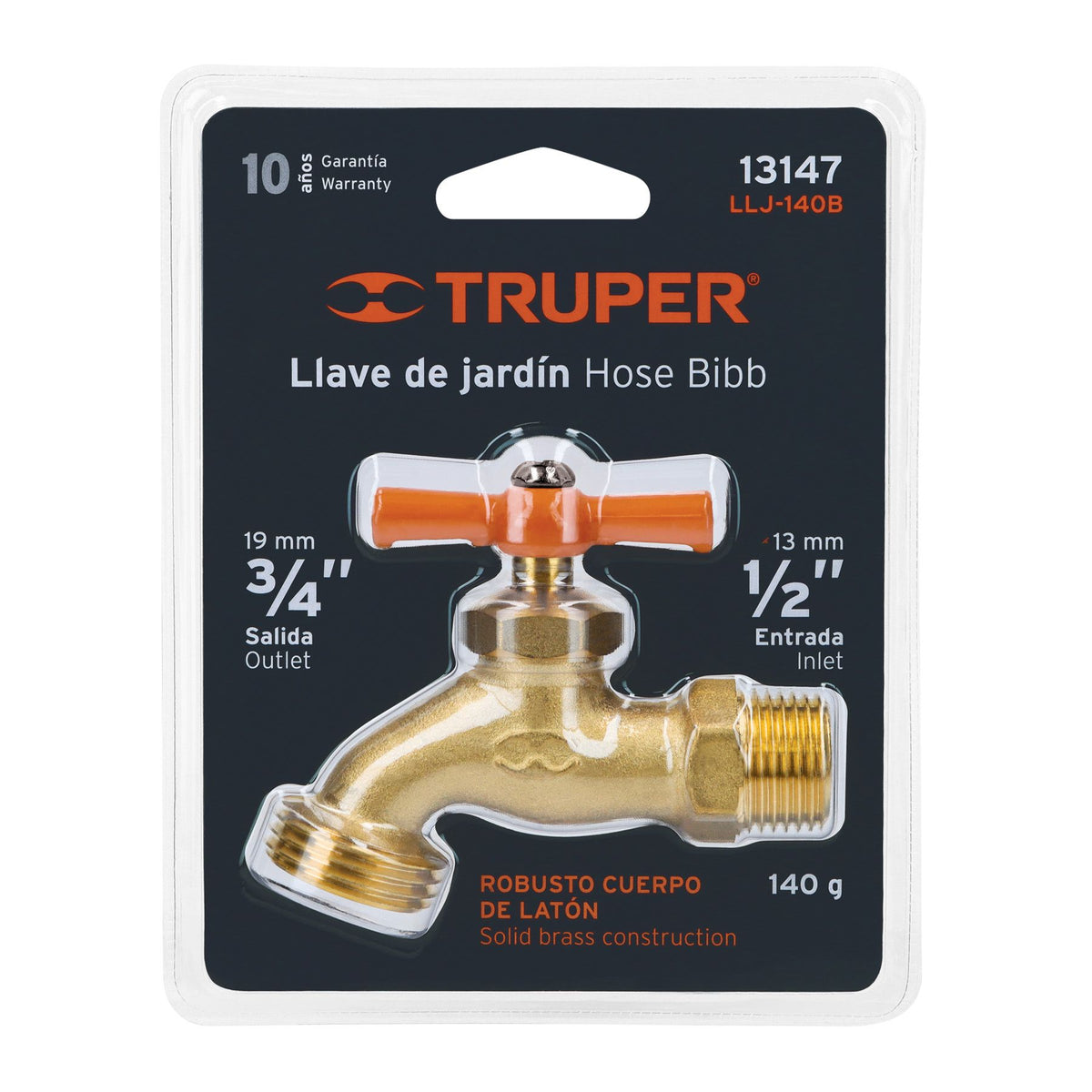 Llave de Nariz para Manguera 1/2" Truper BLISTER