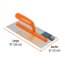 Llana 11" x 5" Mango de Plastico 6 Remaches Truper Lisa