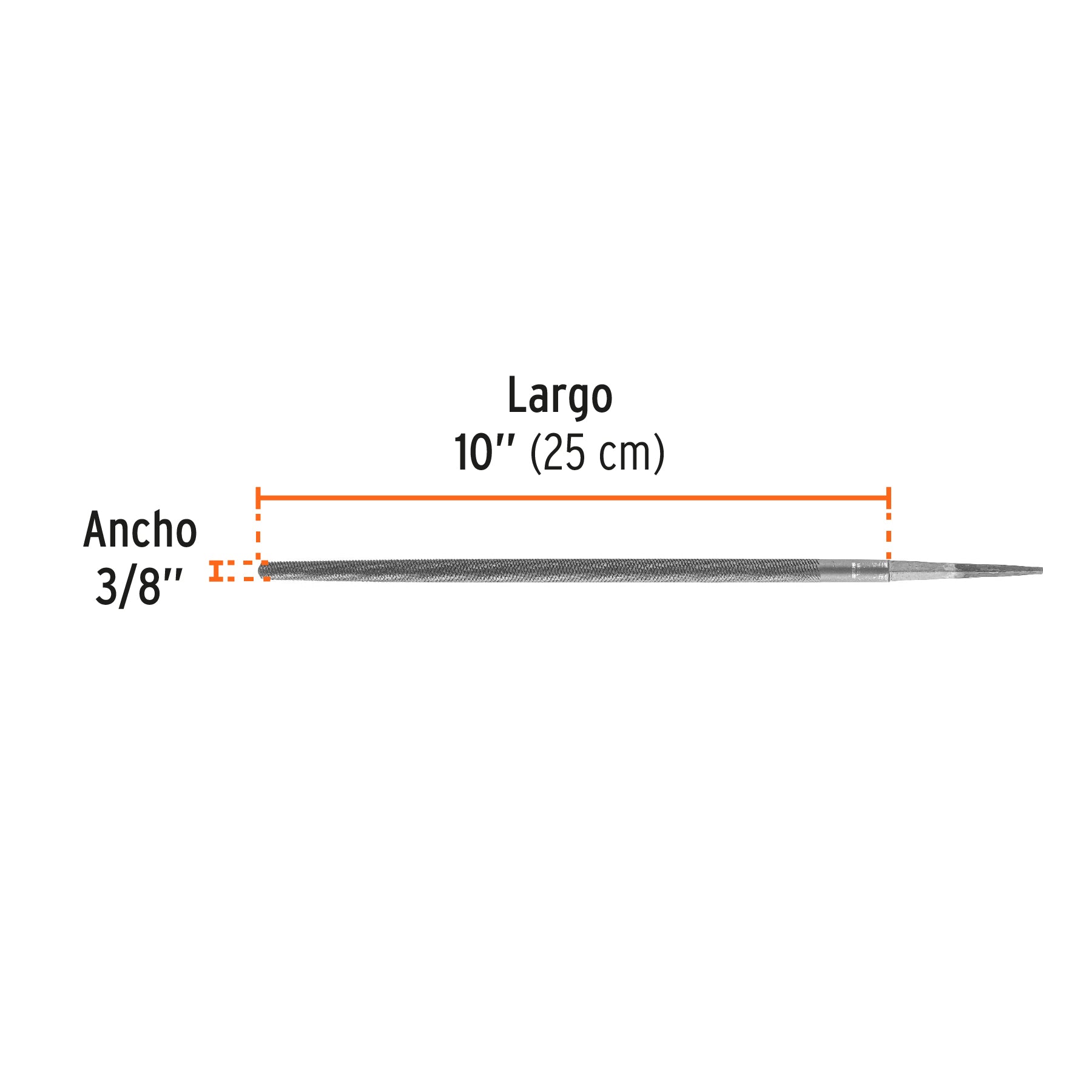 Lima Redonda Bastarda Truper 10"