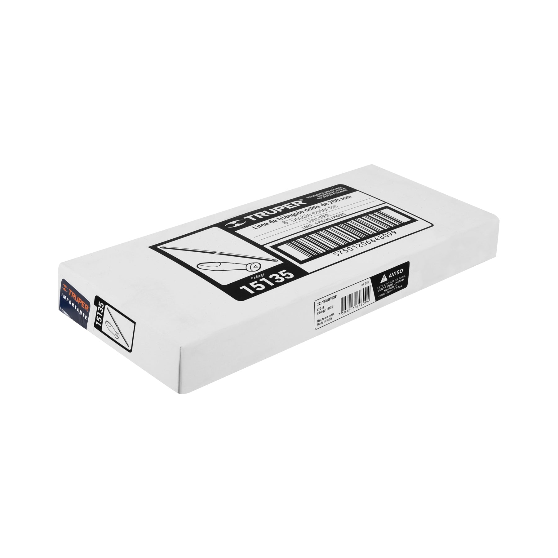 Lima Triangulo Doble 8" Truper
