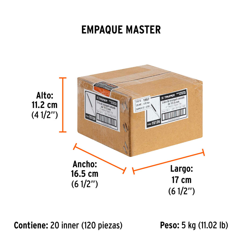 Lima Triangulo Pesado 34 dpp Truper 4"