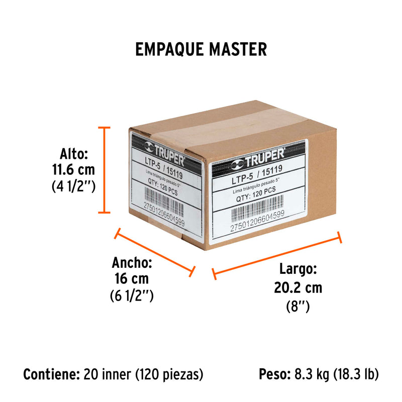 Lima Triangulo Pesado 34 dpp Truper 5"