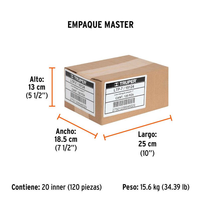 Lima Triangulo Pesado 34 dpp Truper 7"